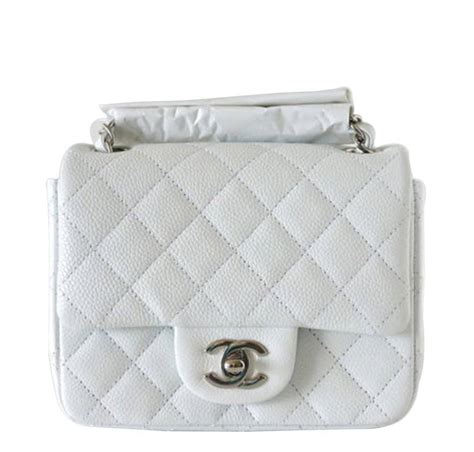 chanel bag mini white|chanel white mini flap bag.